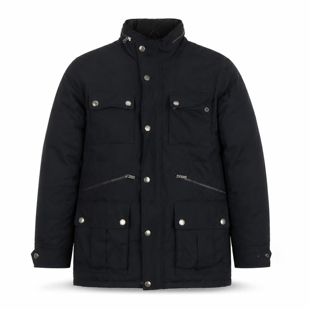 Michael Kors Mens Black Parka Jacket L Regular Polyester Winter Coat