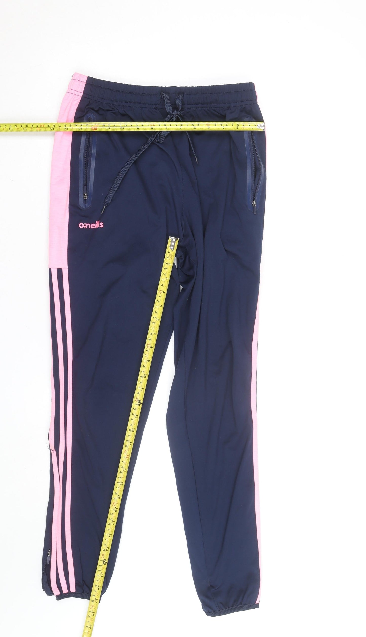 O'Neills Women's Blue Pink Track Pants Size 14 Breathable Tapered