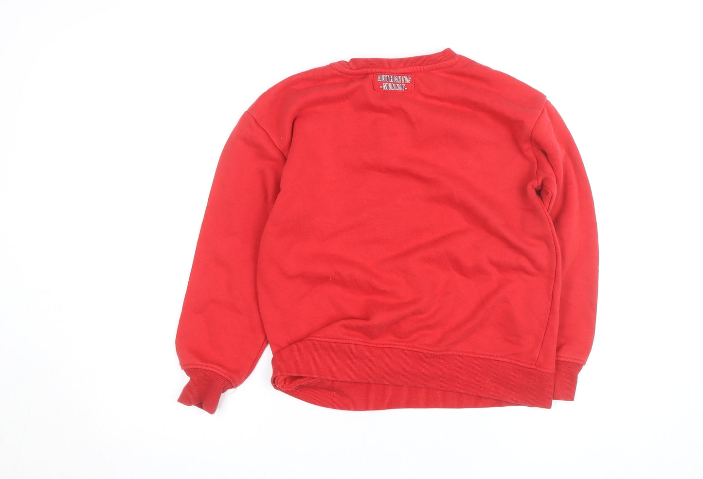 Primark Disney Girls Red Minnie Mouse Sweatshirt 10-11 Years Pullover