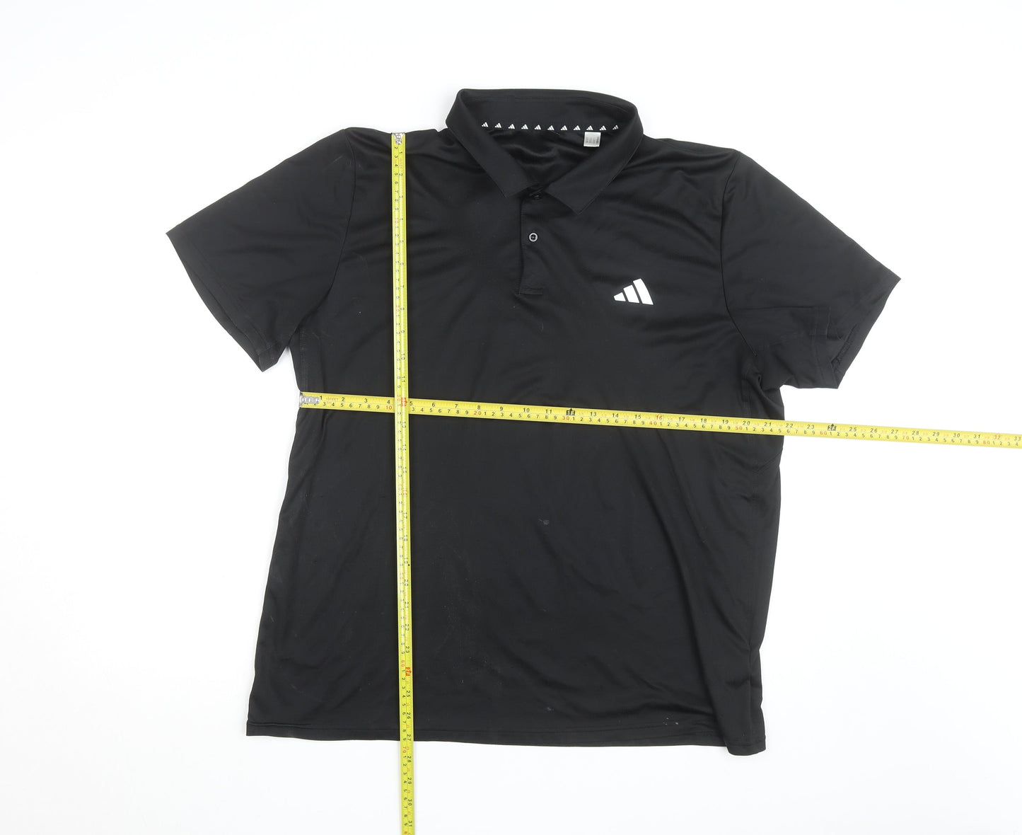 Adidas Men's Black XL Polo Sports Shirt Lightweight Golf Top