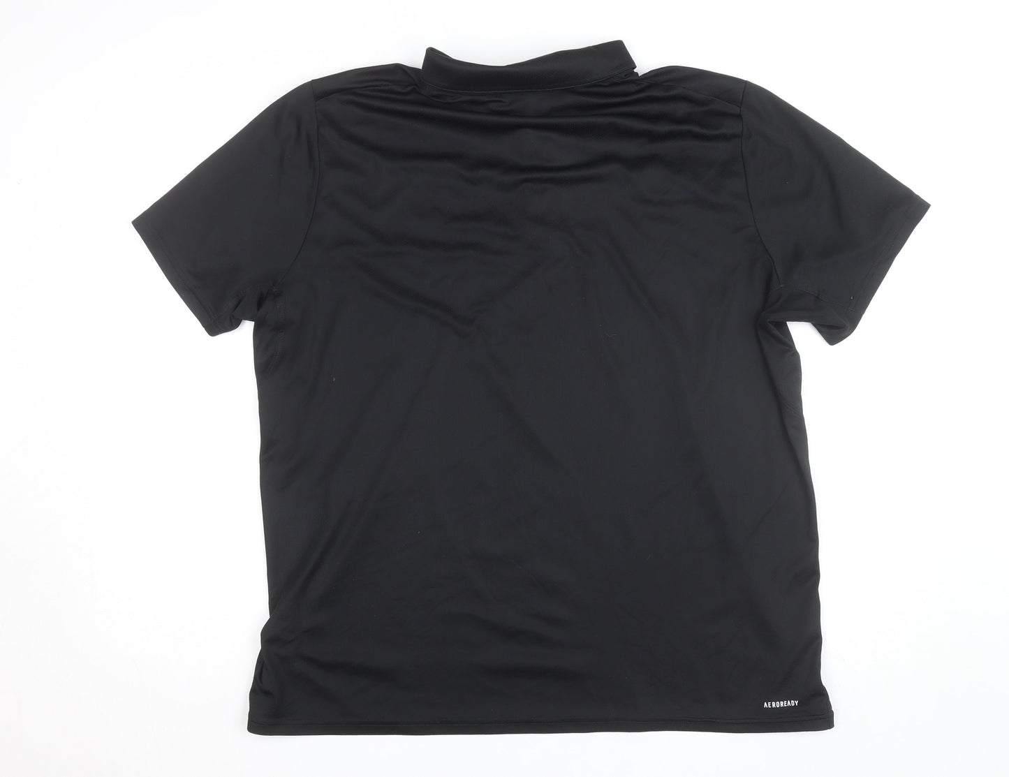 Adidas Men's Black XL Polo Sports Shirt Lightweight Golf Top