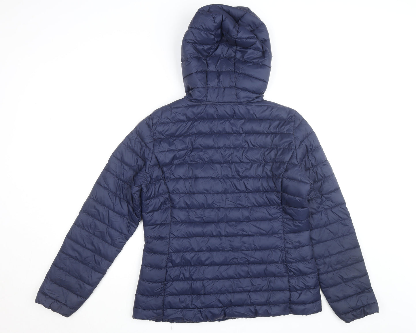 Dunnes Stores Womens Blue Hooded Lightweight Puffer Jacket Size 12