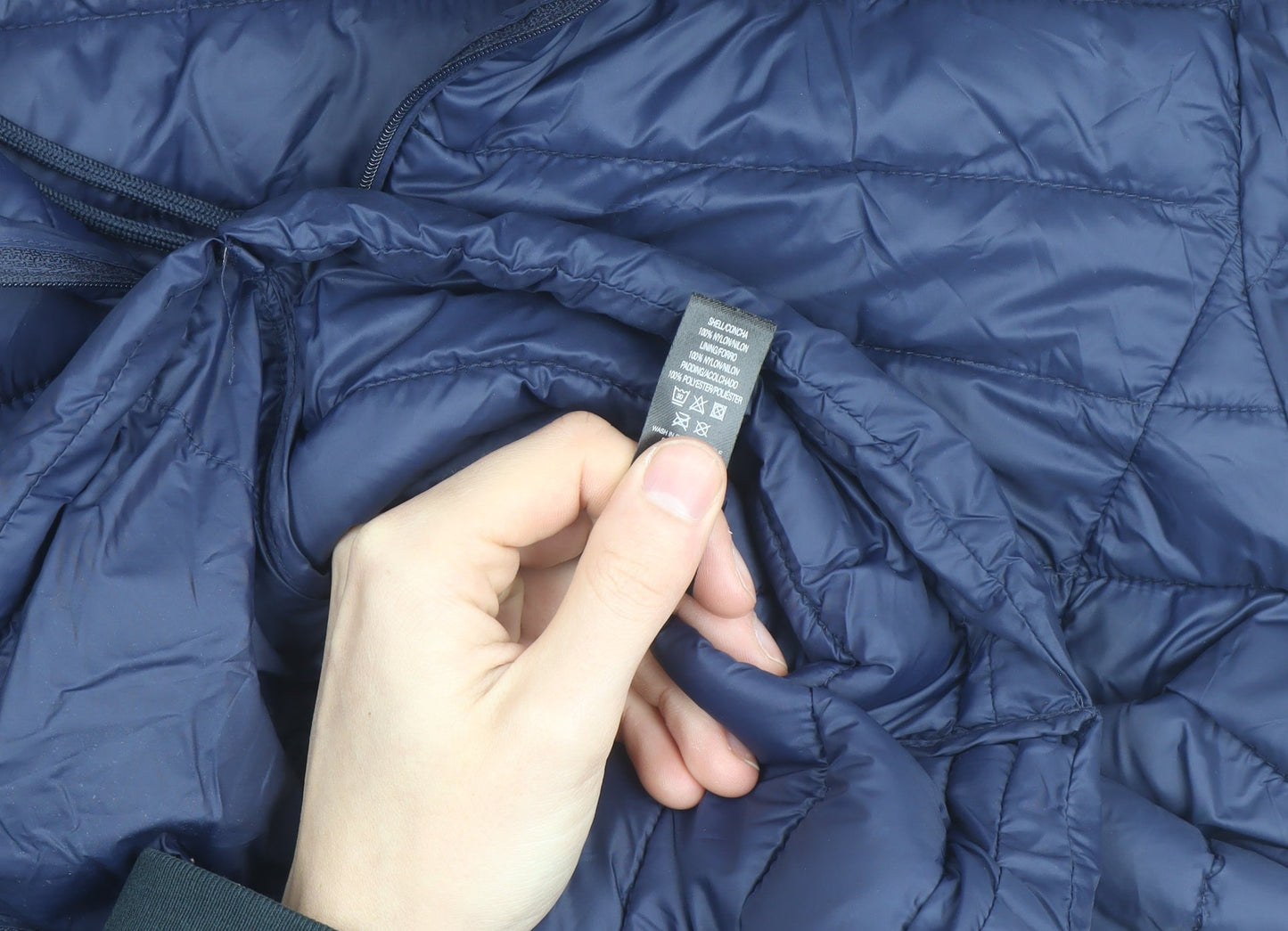 Dunnes Stores Womens Blue Hooded Lightweight Puffer Jacket Size 12