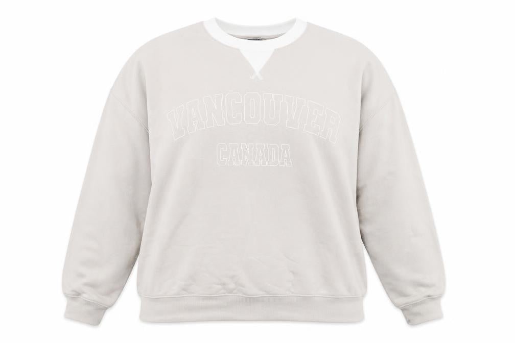 Dunnes Women Beige Vancouver Canada Pullover Sweatshirt Size L