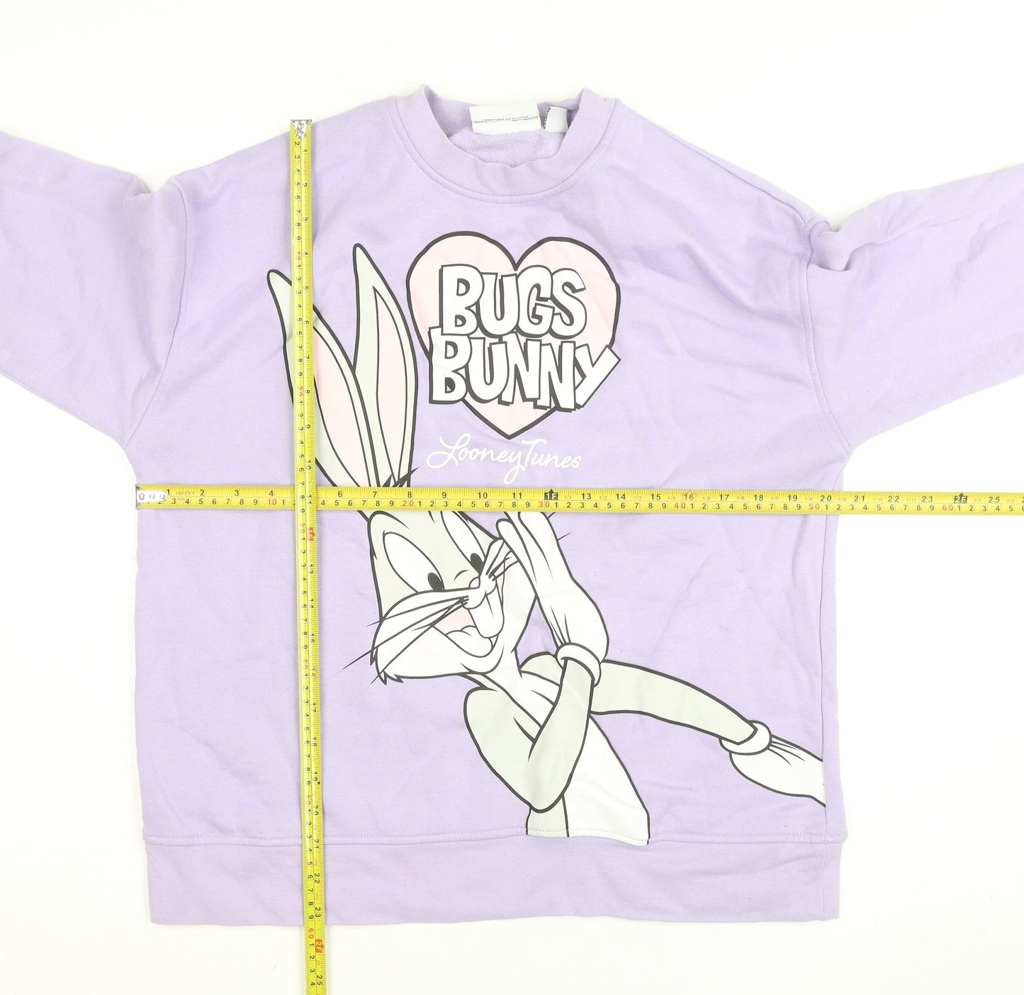 Looney Tunes Women's Lilac Bugs Bunny Sweatshirt Size S