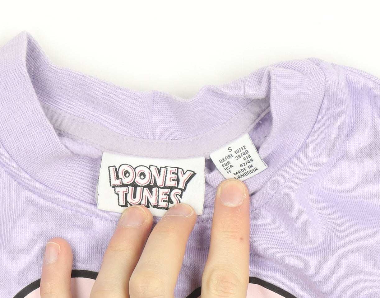 Looney Tunes Women's Lilac Bugs Bunny Sweatshirt Size S