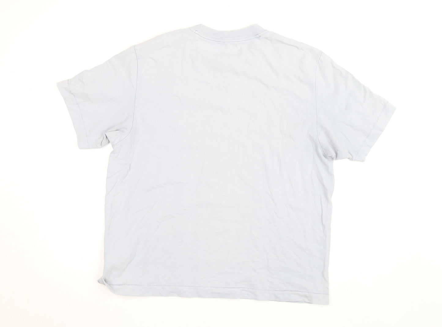 Abercrombie & Fitch Men's Light Blue Cotton Crew Neck T-Shirt Size S