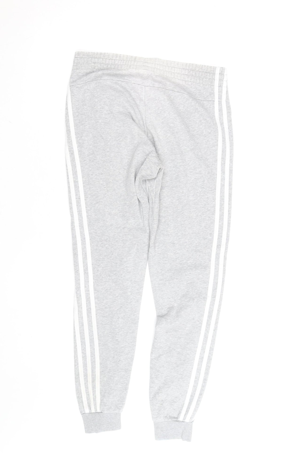 Adidas Womens Grey XS Tapered Track Pants with Side Stripes