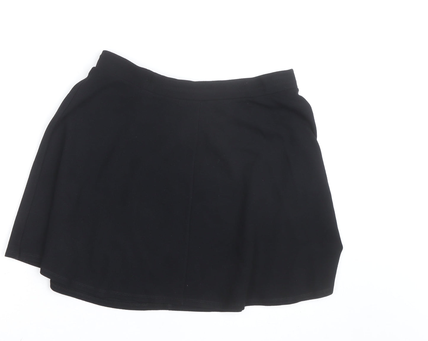 Next Women’s Black A-Line Stretch Cotton Skirt Size 14
