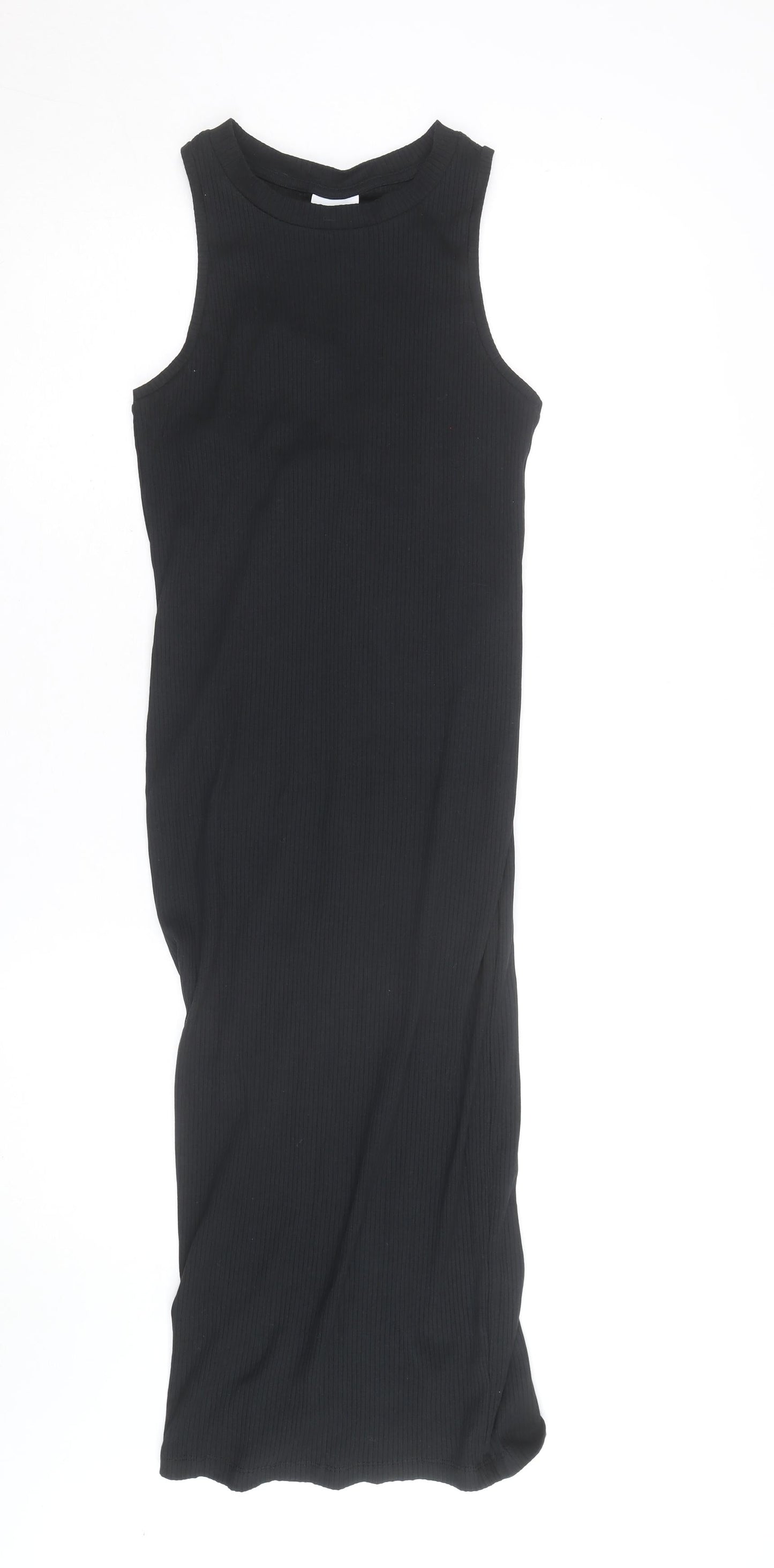 Vero Moda Womens Black Sleeveless Bodycon Midi Dress Size S