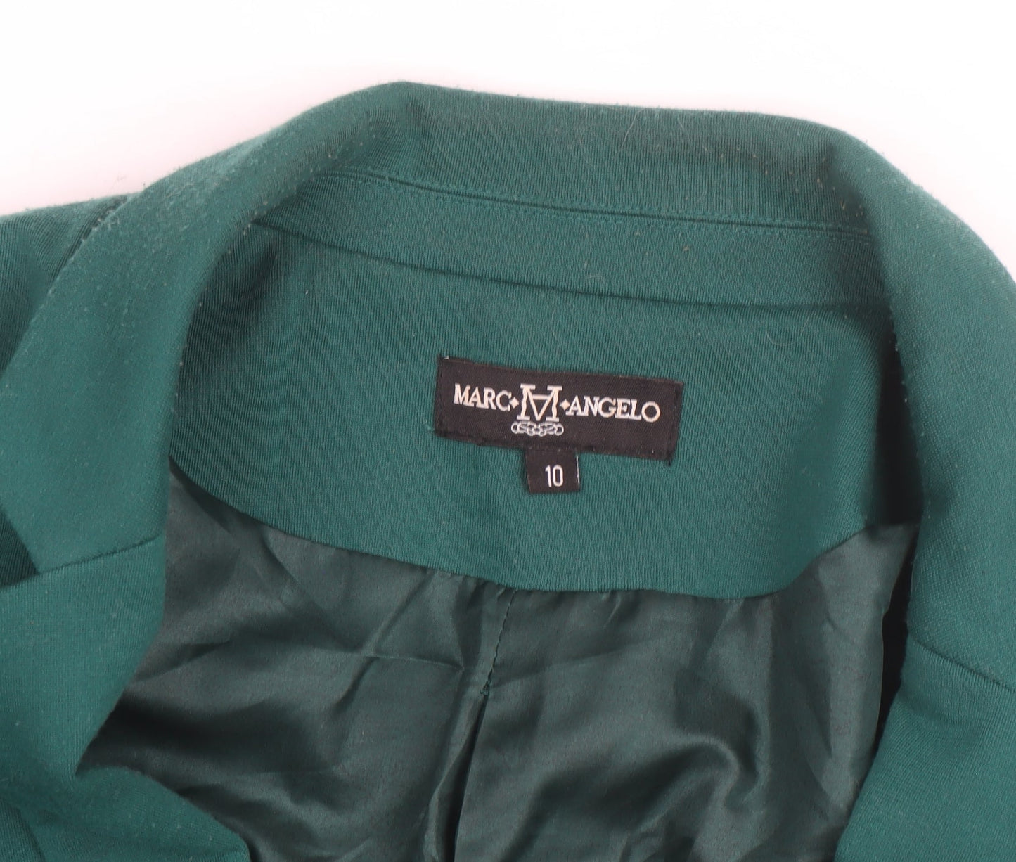 Marc Angelo Women's Green Size 10 Regular Fit Lined Blazer Jacket