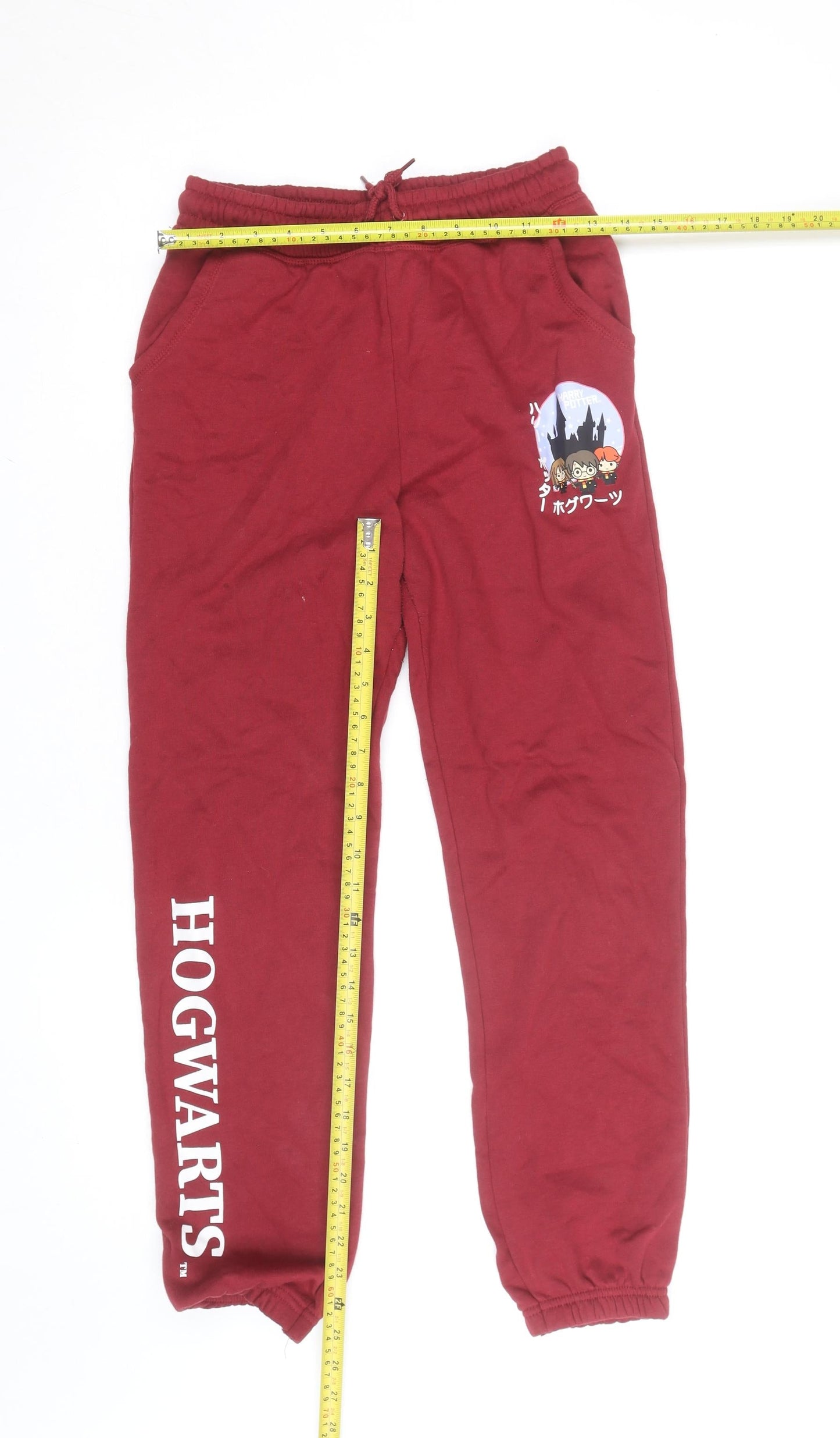 Harry Potter Girls Burgundy Jogger Sweatpants 12-13 Years Hogwarts Theme