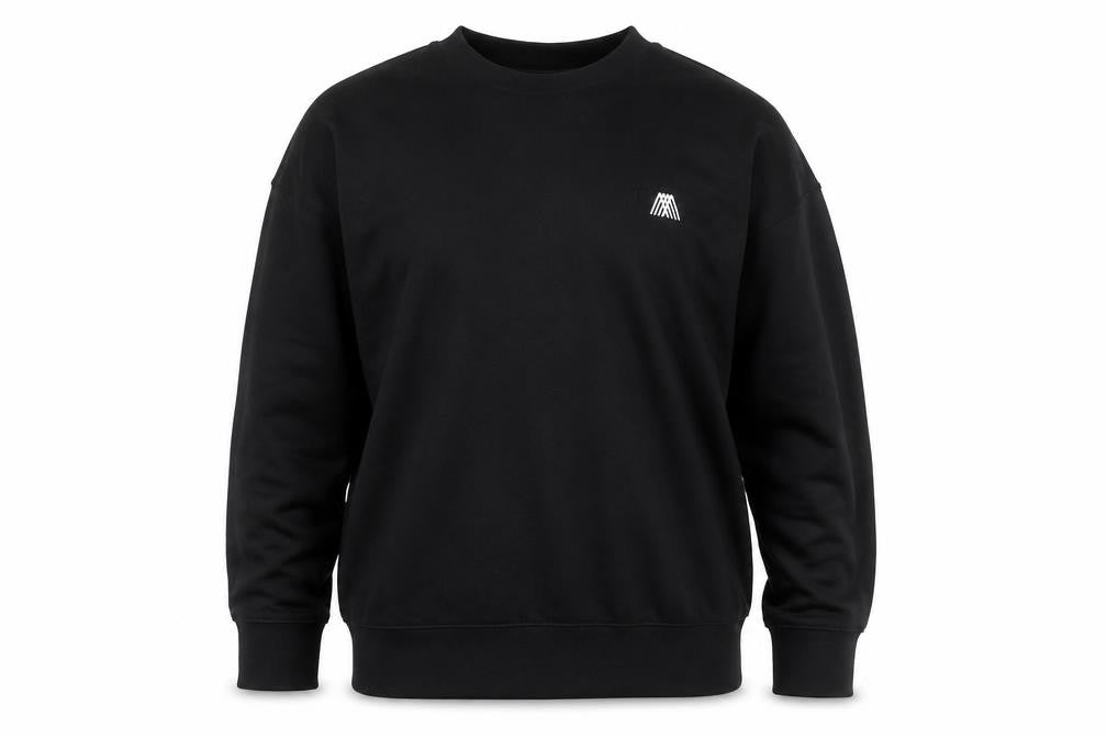 4th & Reckless Men's Black Small Crew Neck Pullover Sweatshirt