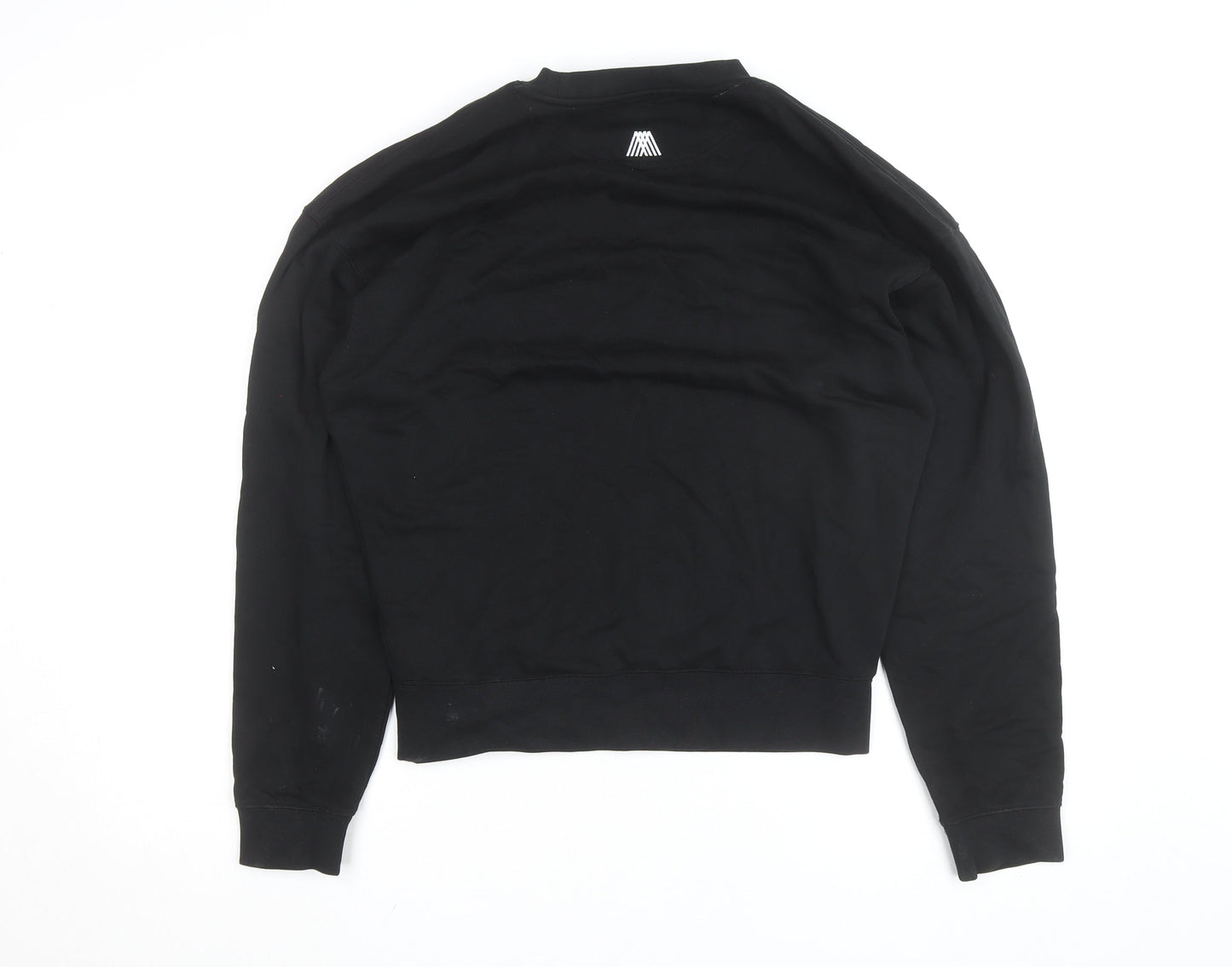 4TH ARQ Men's Black Small Crew Neck Pullover Sweatshirt