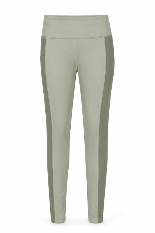 H&M Women Green M Active Leggings with Side Pockets