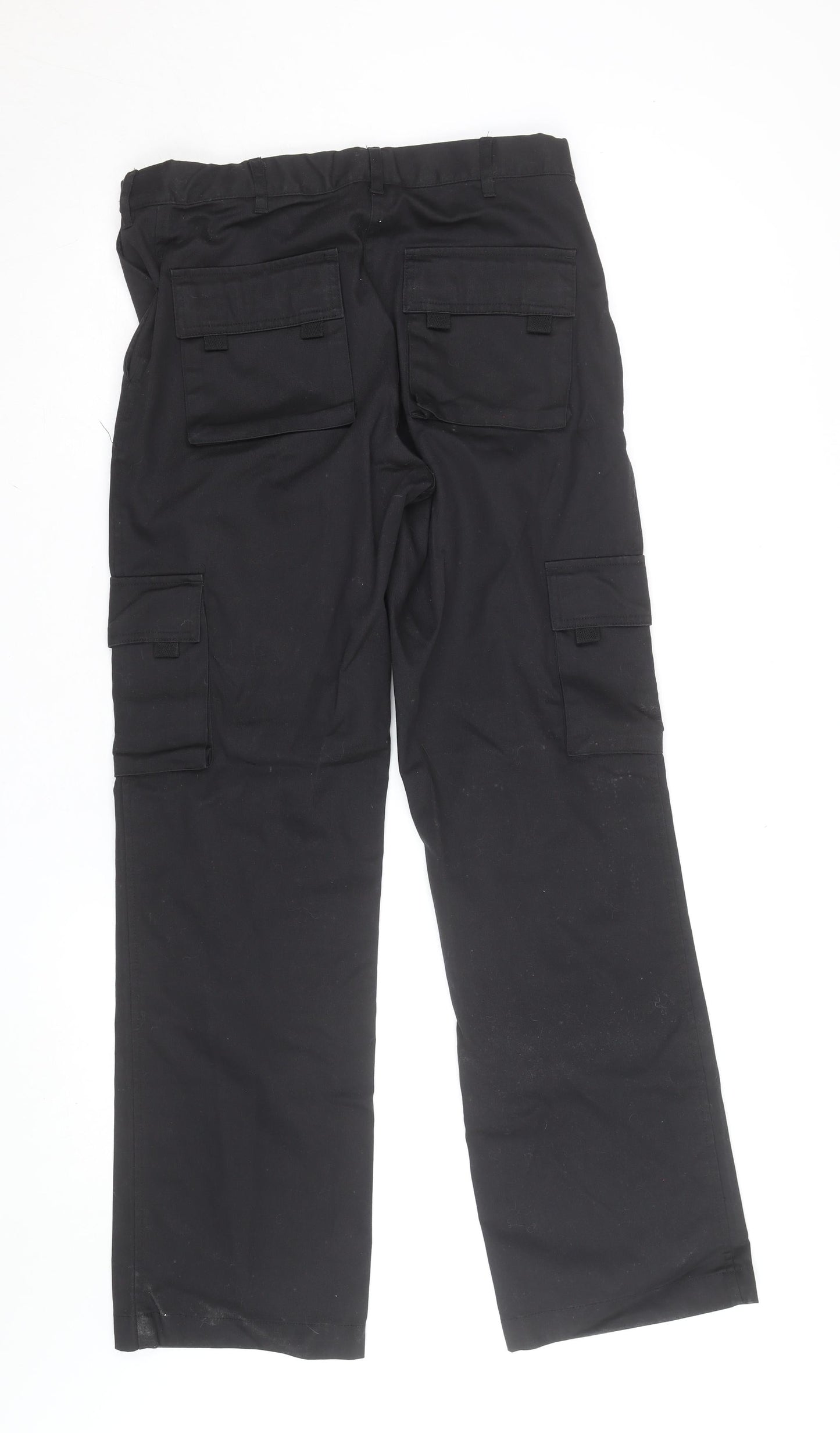 Dimensions Women’s Black Cargo Trousers Size 10L Polyester Cotton
