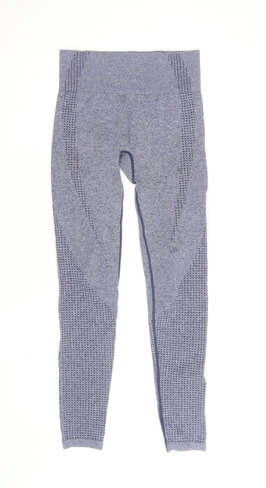 Dunnes Stores Women Blue Seamless Leggings Size S Activewear