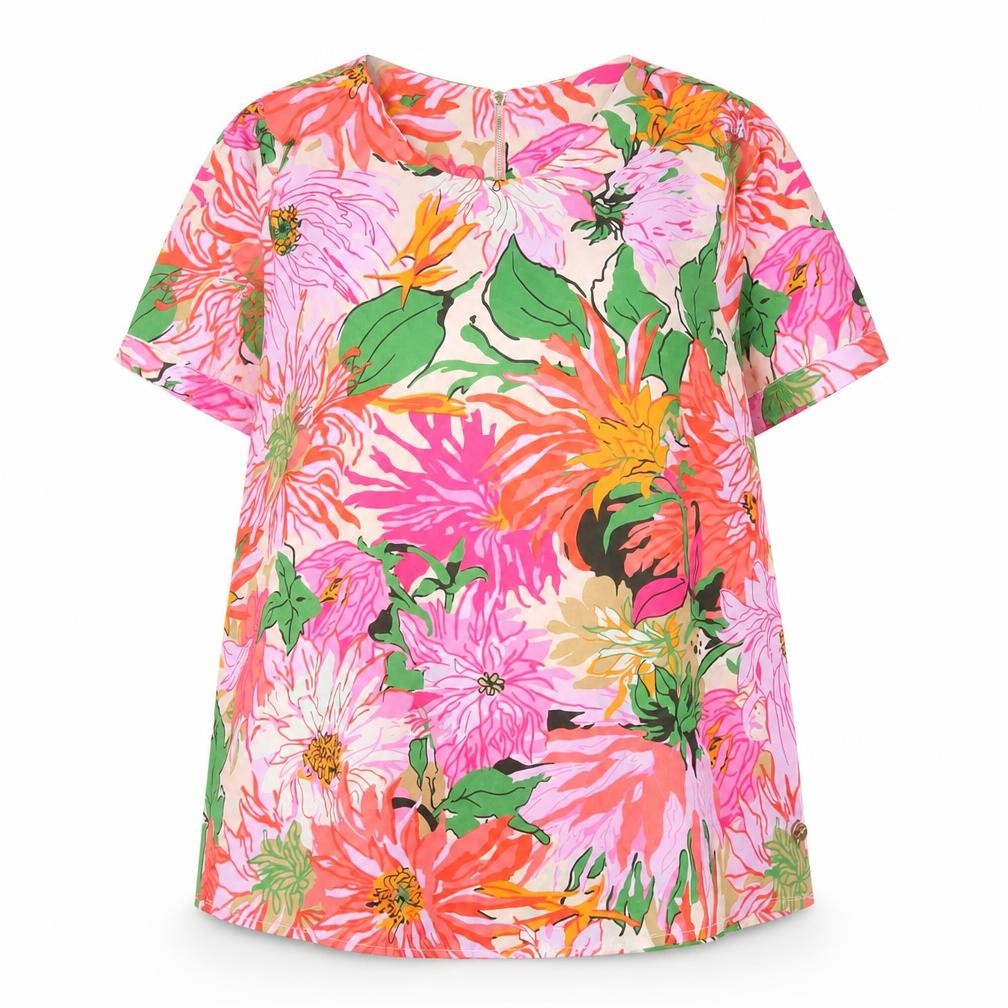 Rant & Rave Women’s Multicoloured Floral Tunic Blouse Size 16