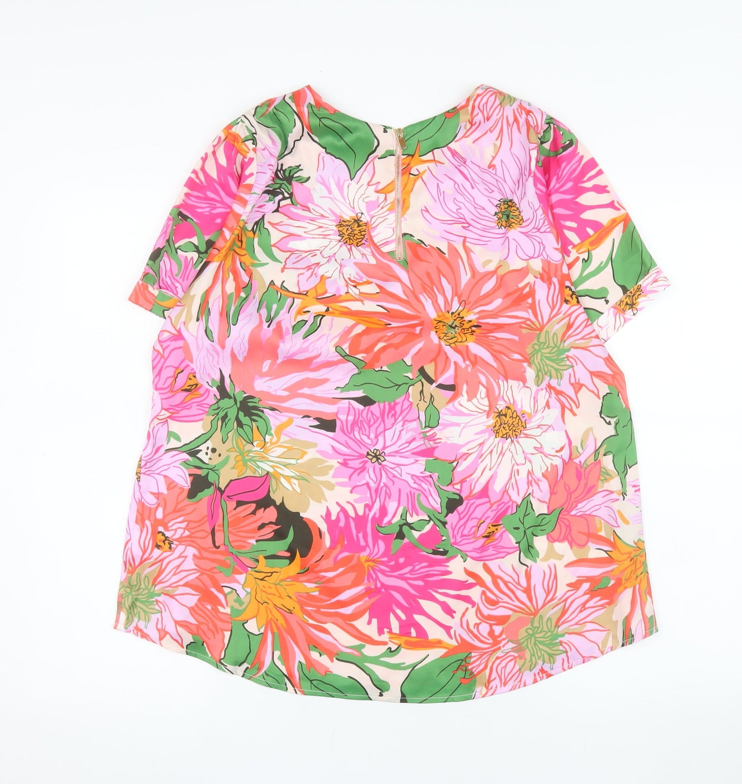 Rant & Rave Women’s Multicoloured Floral Tunic Blouse Size 16