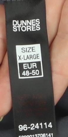 Brand and care label for Dunnes Men’s Black XL Jogger Trousers Polyester Blend