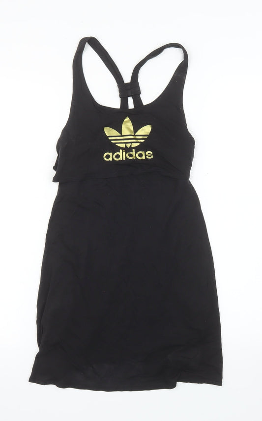 Adidas Womens Black Size 14 Racerback Tank Top 100% Lyocell
