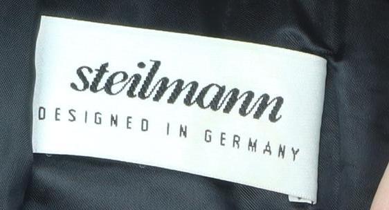 Steilmann Women's Black Quilted Mid-Length Coat Size 14