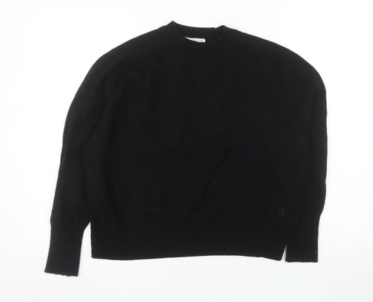 Sinead Keary Womens Black Wool Cashmere Crew Neck Jumper Size S