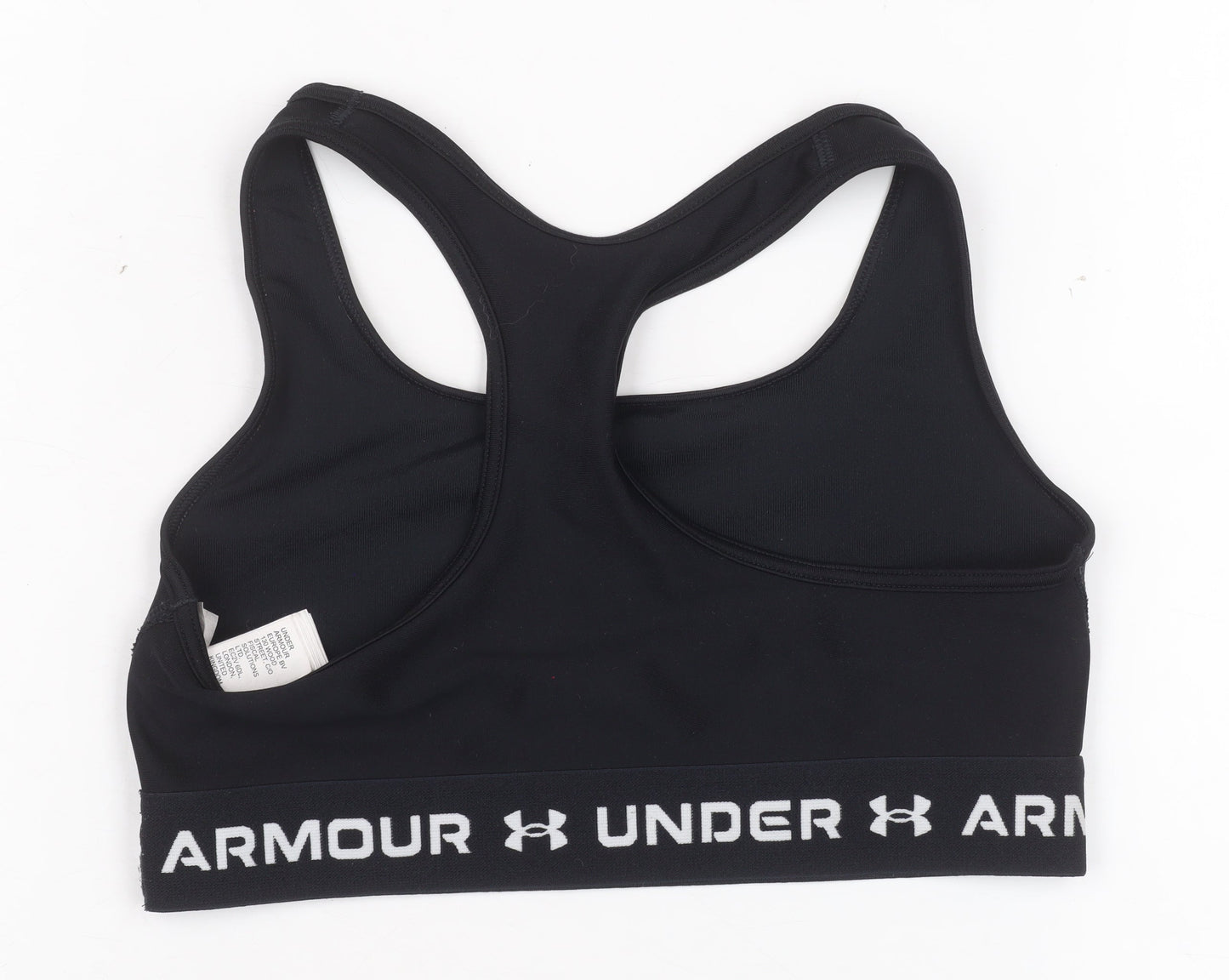 Under Armour Women Black S Racerback Medium Support Sports Bra