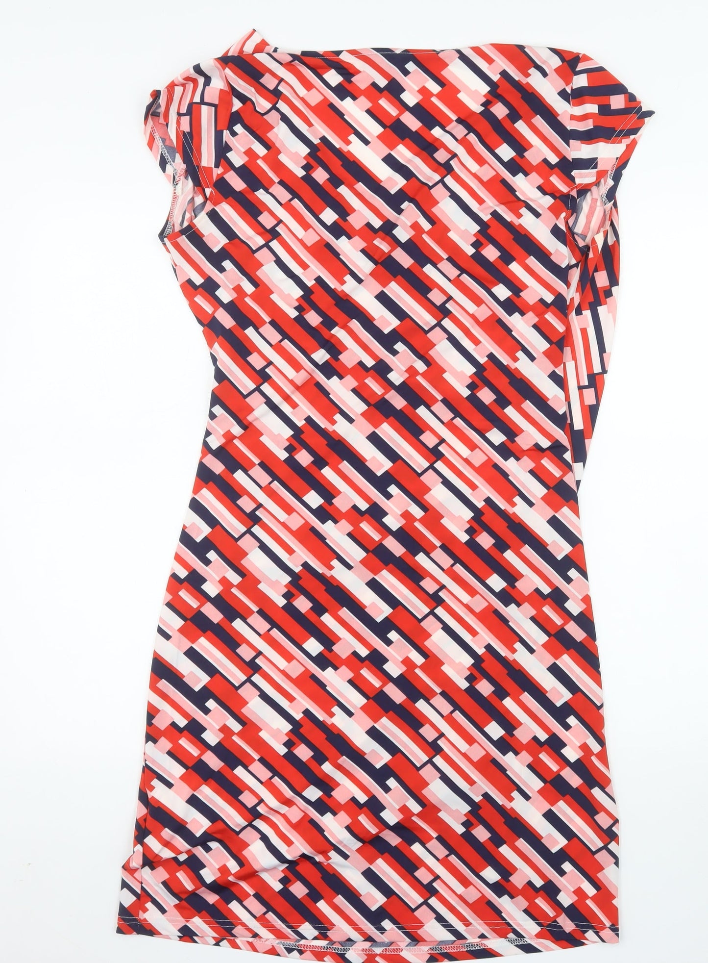 Safe Jade Women’s Multicoloured Size 16 V-Neck Wrap Dress