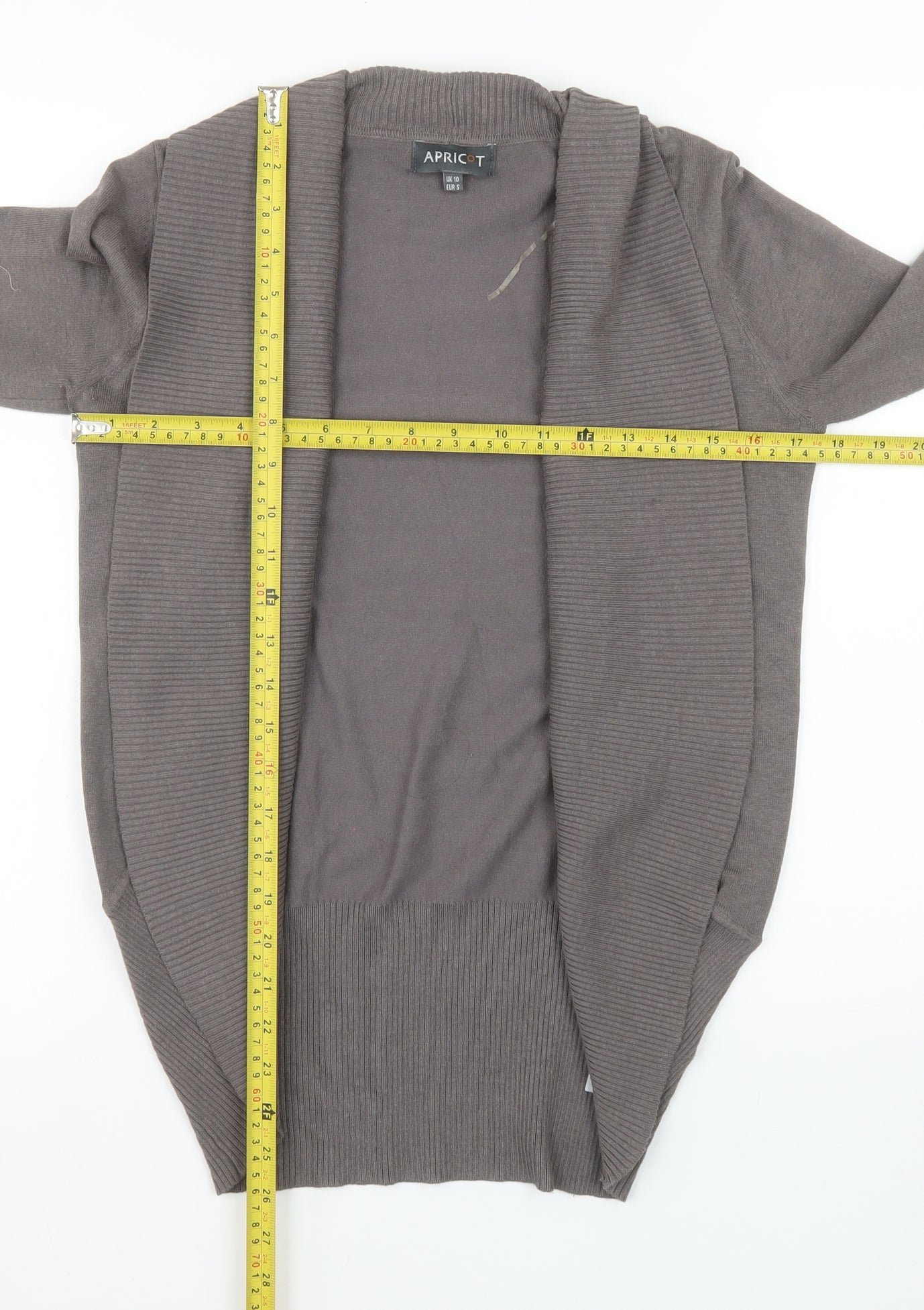 Apricot Women's Brown Cardigan UK 10 Open Front Knitwear