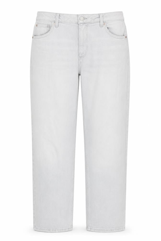 Primark Women Grey Straight Denim Jeans Size 12 Regular Fit