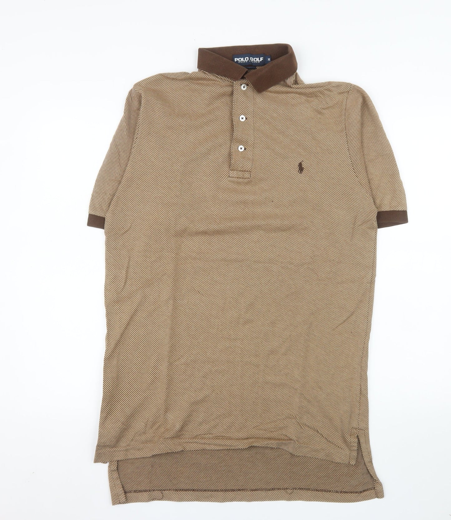 Ralph Lauren Polo Golf Men's Beige Cotton Short Sleeve Polo M