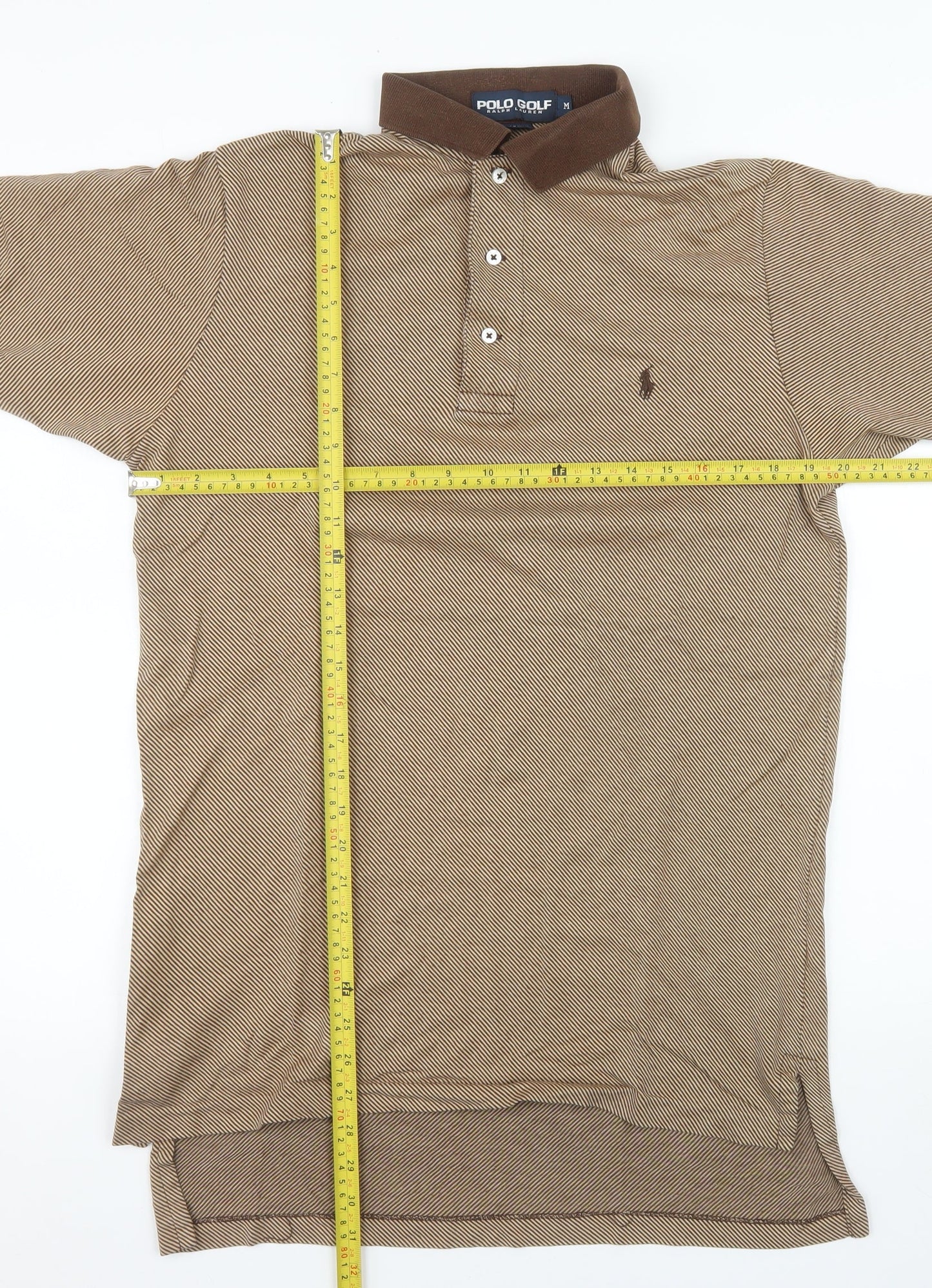 Ralph Lauren Polo Golf Men's Beige Cotton Short Sleeve Polo M