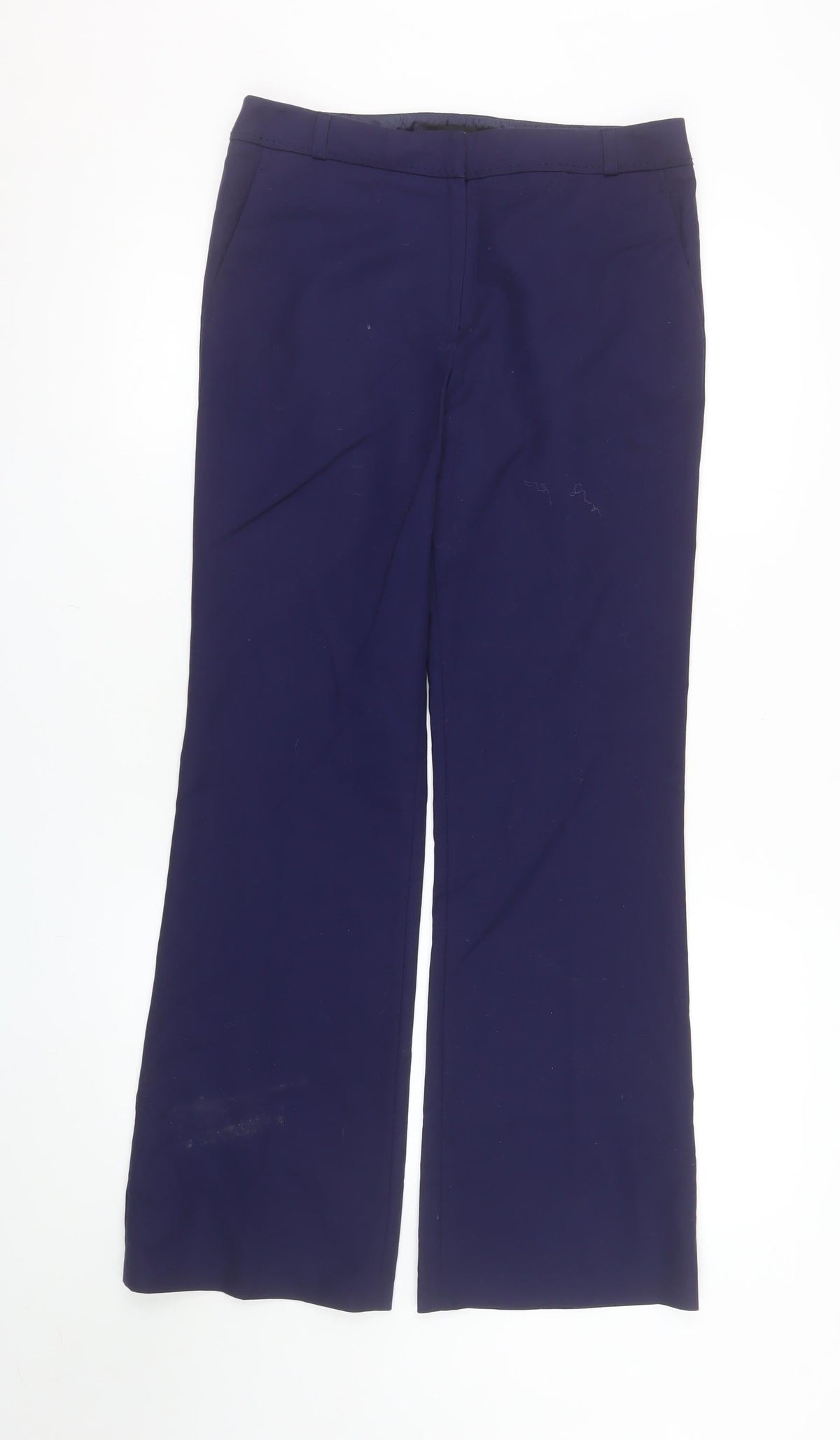Savida Women's Blue Dress Pants Size 10 Straight Leg Cotton Blend