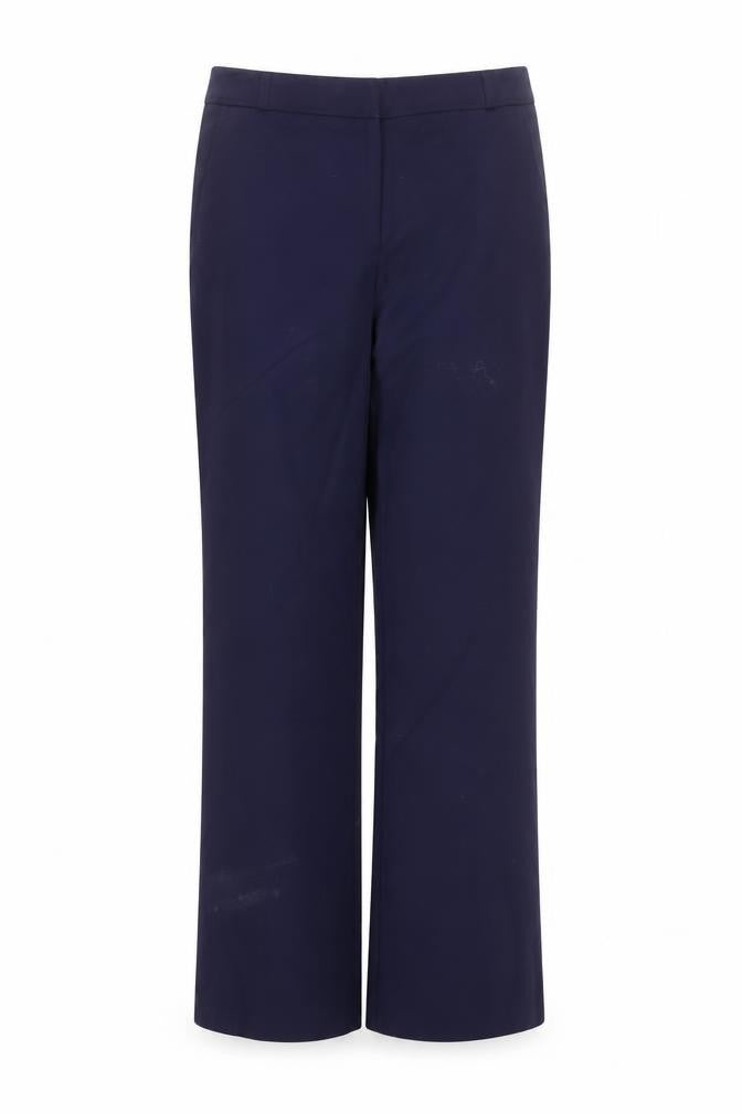 Savida Women's Blue Dress Pants Size 10 Straight Leg Cotton Blend