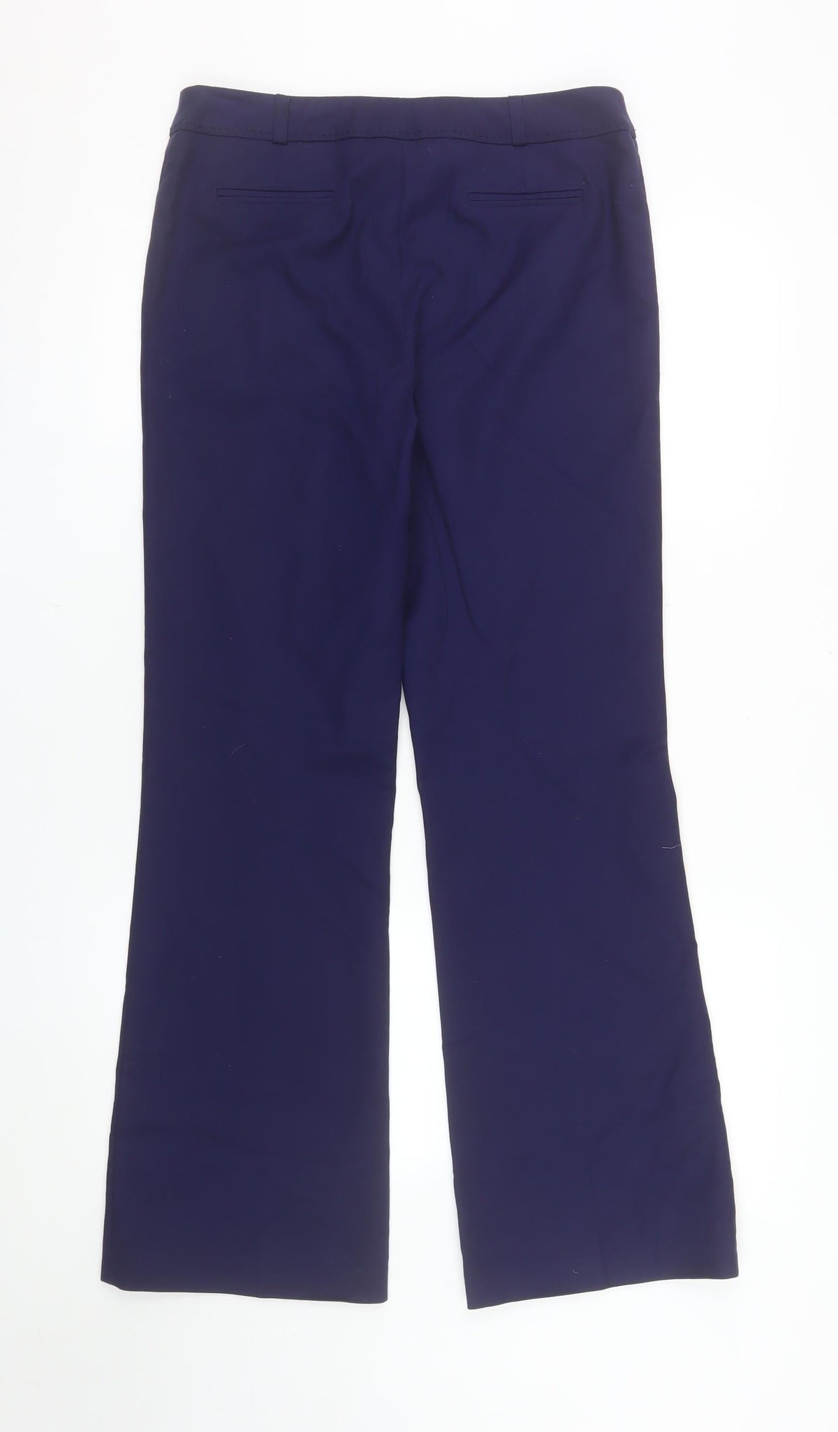 Savida Women's Blue Dress Pants Size 10 Straight Leg Cotton Blend