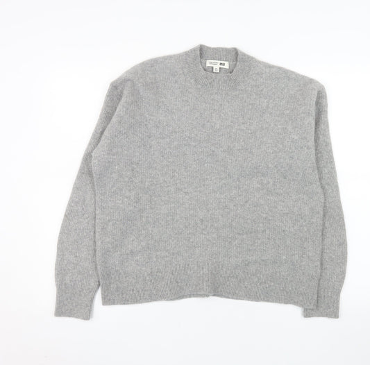Uniqlo Comptoir Des Cotonniers Womens Grey Wool Crew Neck Pullover Jumper 2XL