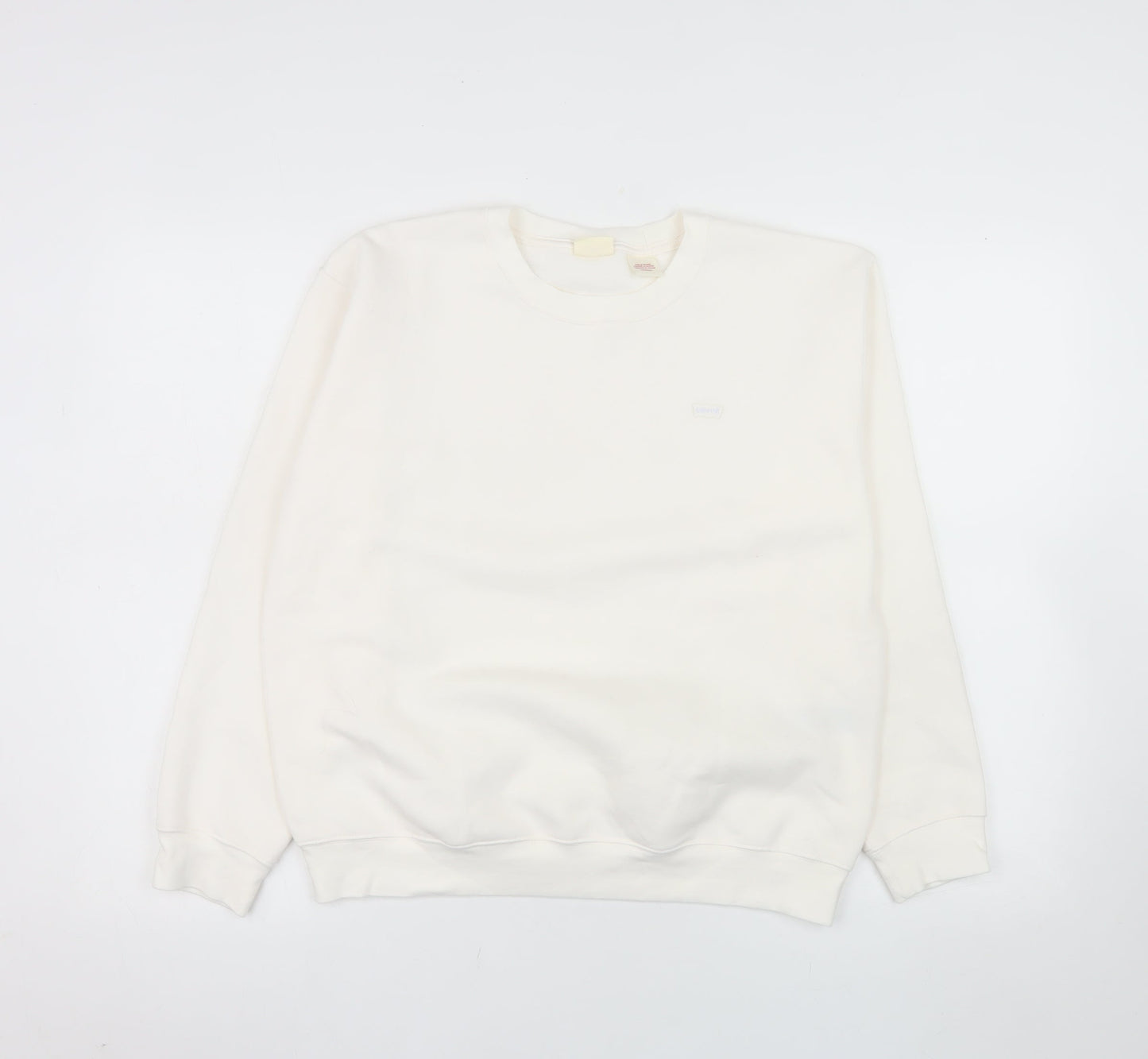 Levi's Womens Ivory Crew Neck Pullover Sweatshirt XS