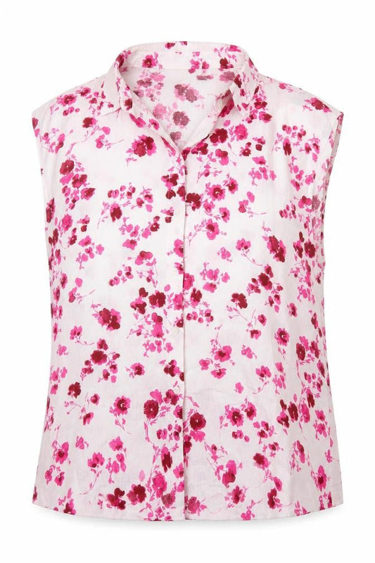 Vero Moda Women's Multicoloured Floral Linen Blouse XL