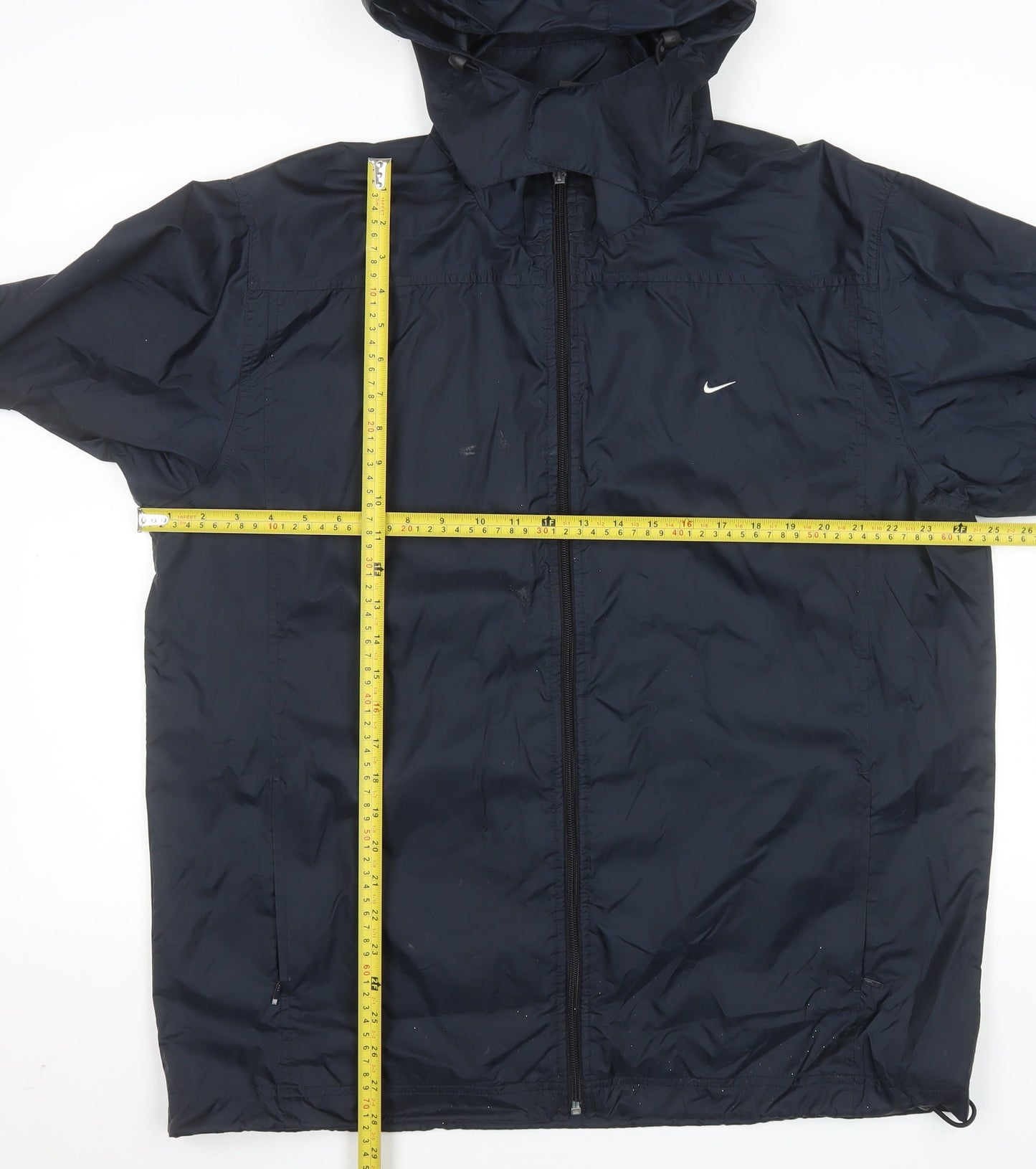 Nike Men's Blue Lightweight Hooded Windbreaker Jacket L
