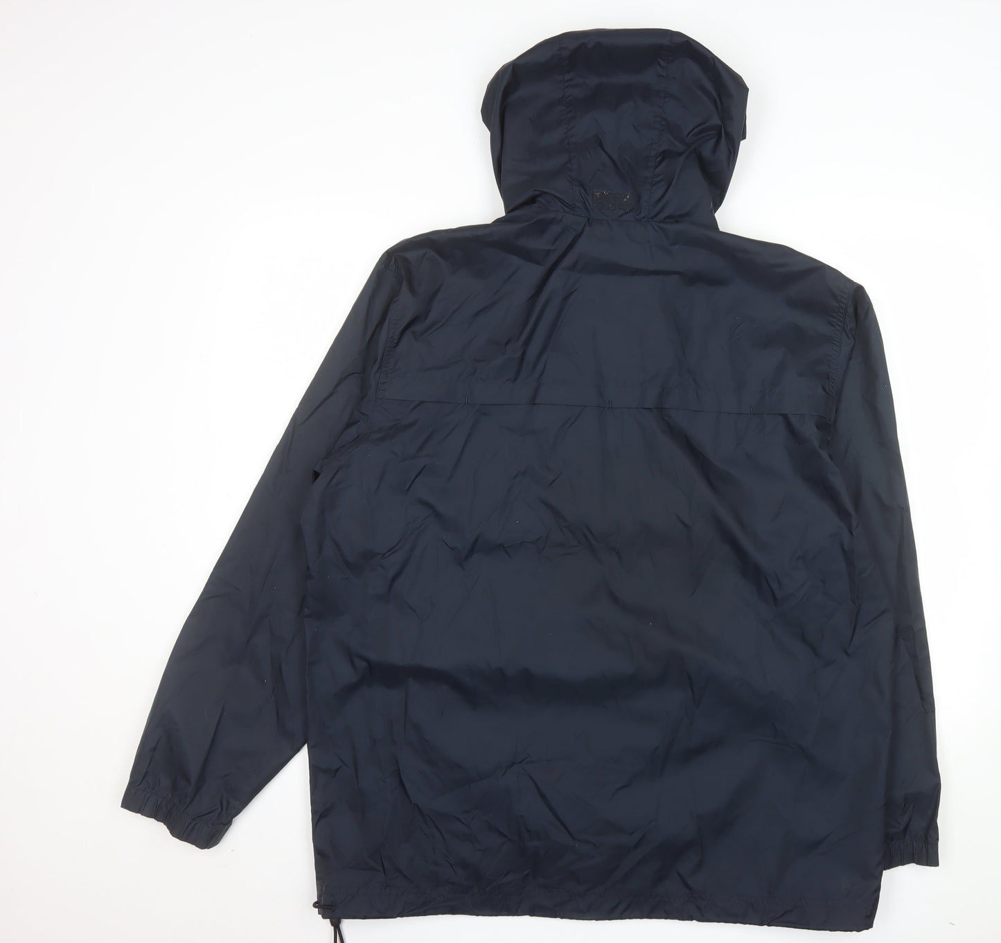 Nike Men's Blue Lightweight Hooded Windbreaker Jacket L