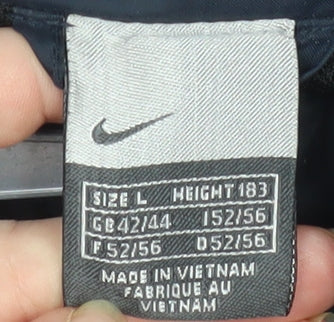 Nike Men's Blue Lightweight Hooded Windbreaker Jacket L