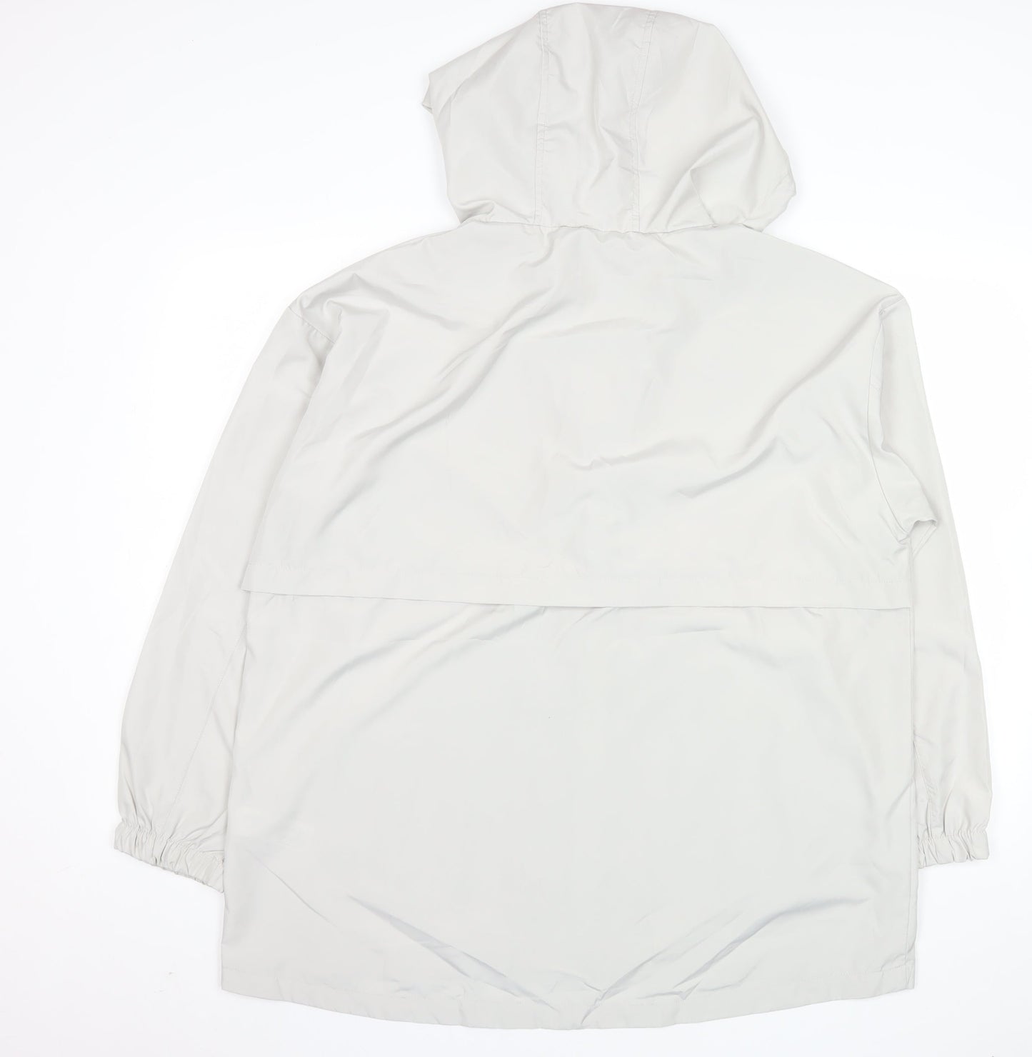 Primark Cares Women's White Hooded Lightweight Rain Jacket M
