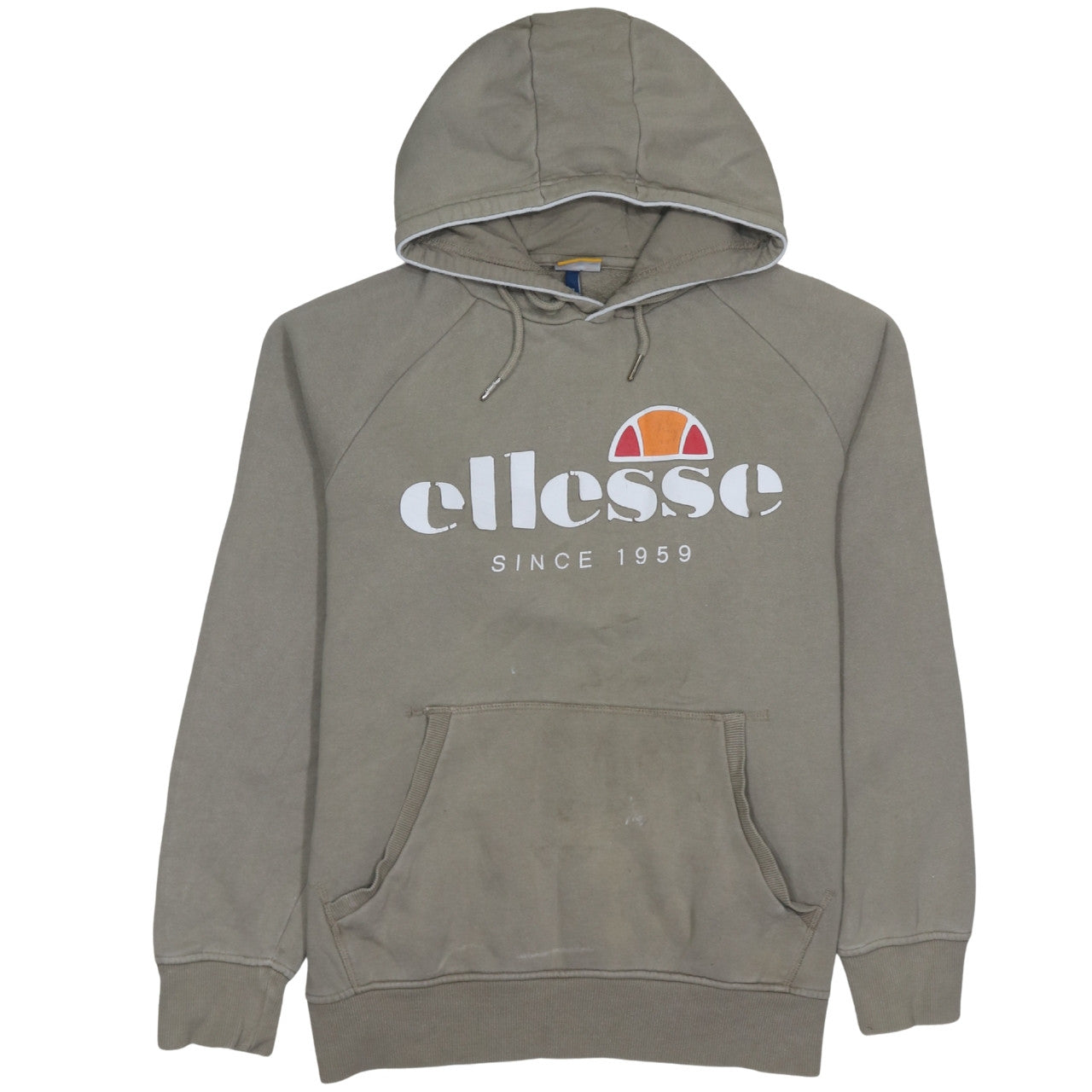 Ellesse Men's Brown XL Pullover Hoodie Graphic Logo Sweatshirt