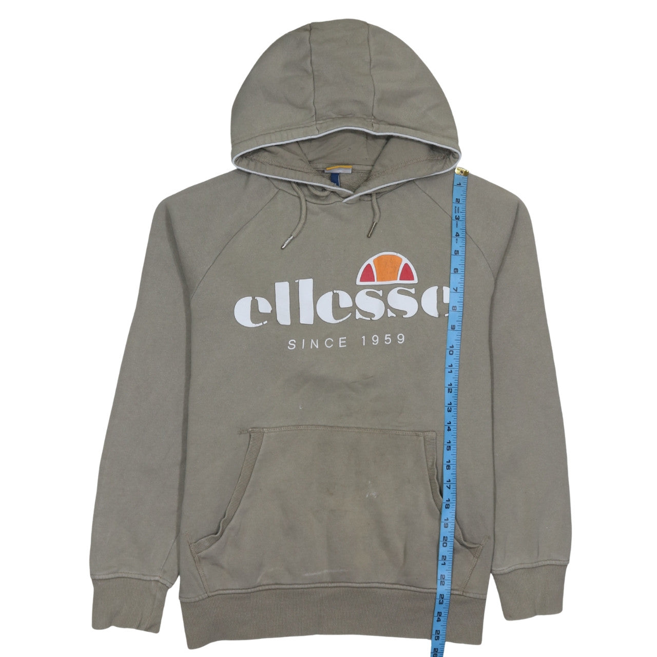 Ellesse Men's Brown XL Pullover Hoodie Graphic Logo Sweatshirt