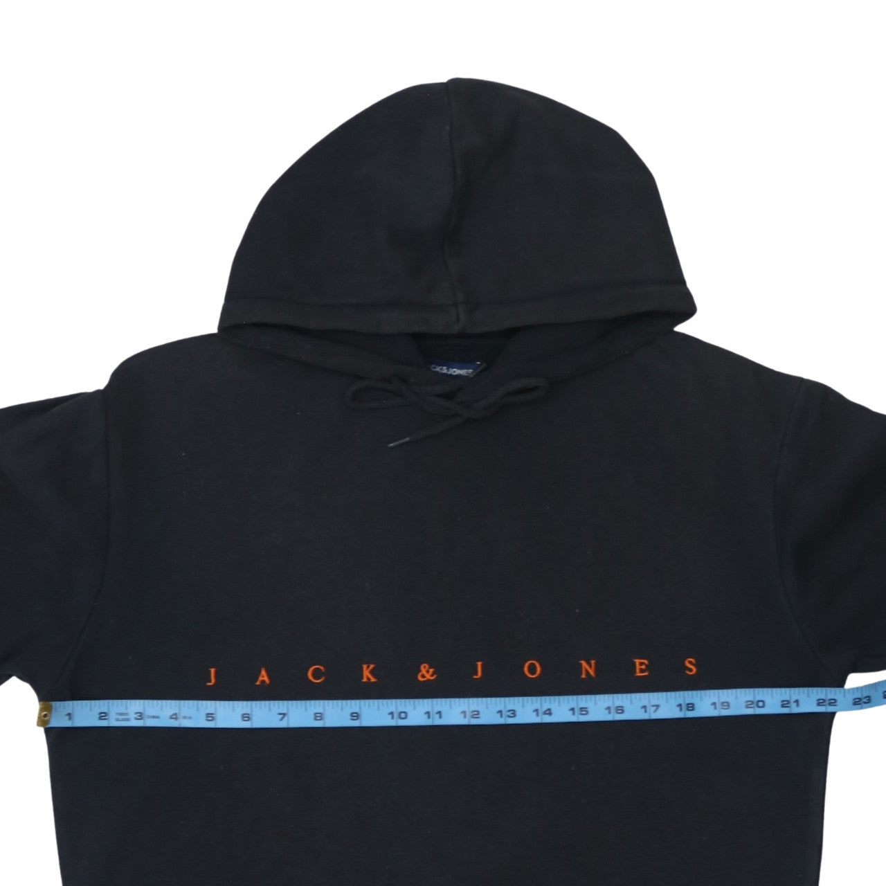 Jack & Jones Men's Black Pullover Hoodie L Classic Logo Fleece