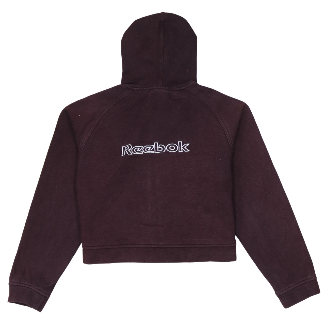 Reebok Women's Maroon Full Zip Hoodie Size L Classic Fit