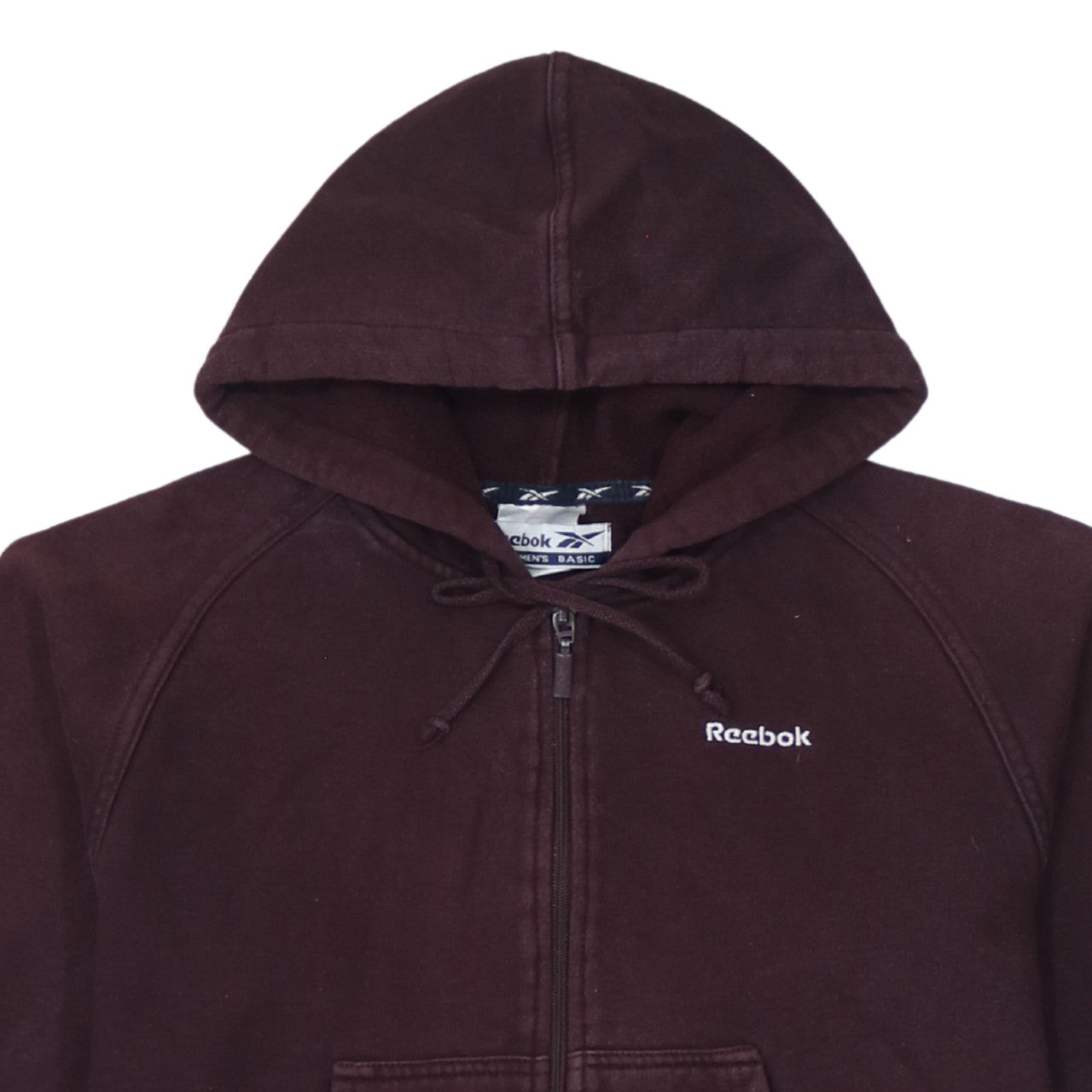 Reebok Women's Maroon Full Zip Hoodie Size L Classic Fit