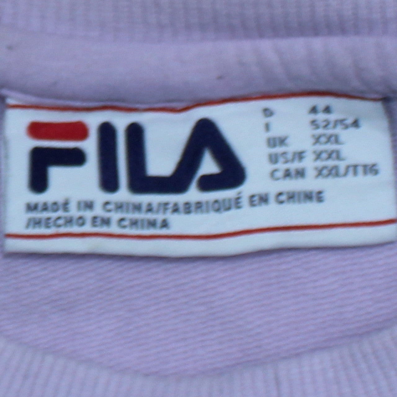 Fila Women’s Lilac Crew Neck Long Sleeve Sweatshirt XL