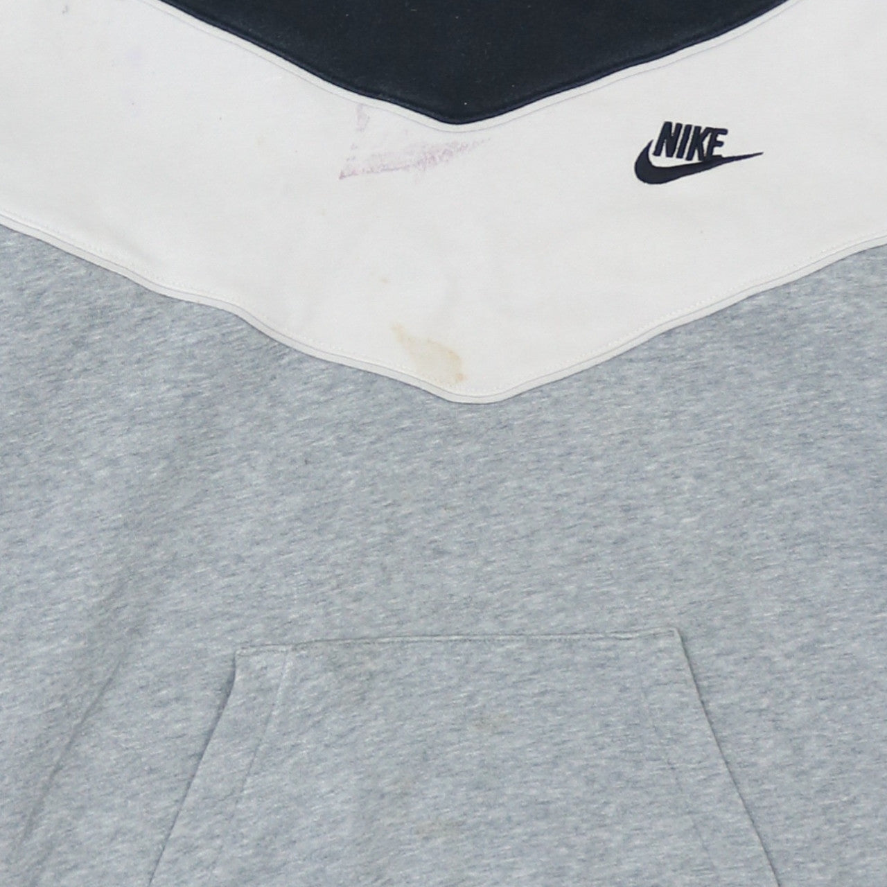 Nike Men’s Grey Pullover Hoodie M Sports Fleece Logo